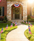 Small American Flags On Sticks For Outdoor Decor 4x6 Inch Mini USA Flags On Wooden Sticks For Yard