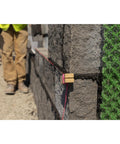 Heavy Duty Mason Line For Pros Bonded Nylon Braided 500 Foot String Line In Yellow And Black used on masonry project
