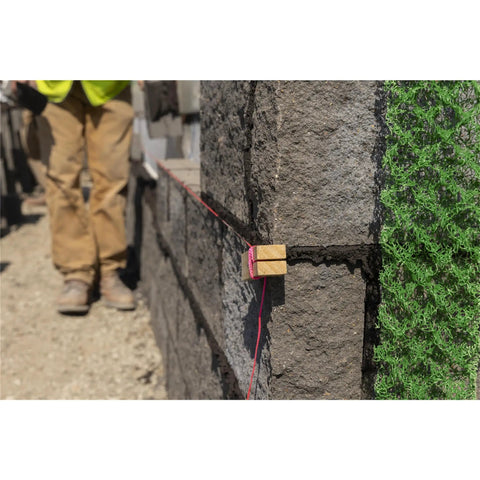 Heavy Duty Mason Line For Pros Bonded Nylon Braided 500 Foot String Line In Yellow And Black used on masonry project