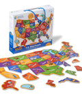 Magnetic US Map Puzzle For Kids Kid Friendly Geography Tool With State Names And Shapes Hands On Learning 43 Magnetic Pieces