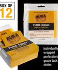 Pure Gold Superior Tack Cloths Pack Of 12 For Auto Body And Woodworking Prep For Slick Paint Jobs And Pristine Finishes package