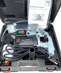 TYP-28A mini magnetic drill by BLUEROCK TOOLS in case; blue-gray body with power switch.