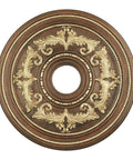 Traditional Ceiling Medallion Hand Applied Palatial Bronze With Gilded Accents 22.5 Inch Diameter 1.5 Inch Thick Classic Ornate Decor