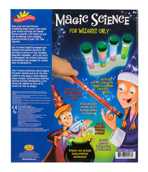 Box of Explorer Magic Science Kit For Wizards And Curious Kids Learn Real Chemistry Tricks Through Fun Experiments Hands On