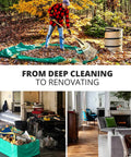 Heavy Duty Dumpster Bag For Home Reno And Yard Cleanup Up To 3500 Lbs in yard and renovation settings