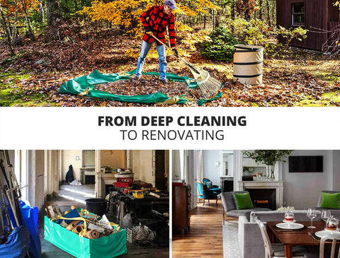 Heavy Duty Dumpster Bag For Home Reno And Yard Cleanup Up To 3500 Lbs in yard and renovation settings