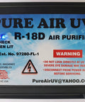 Control panel for UV Dual Light Bulbs In Duct HVAC Air Purifier Breathe Easy For Your Whole House Purification UVC Germicidal 253.7nm Bulbs With 120V Plug And 9 Foot Power Cord For Easy Duct Install