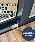 Aluminum Thumb Turn Window Locks 4 Pack For Sliding Windows And Doors No Drill Install Kid Safe Indoor Outdoor Security.