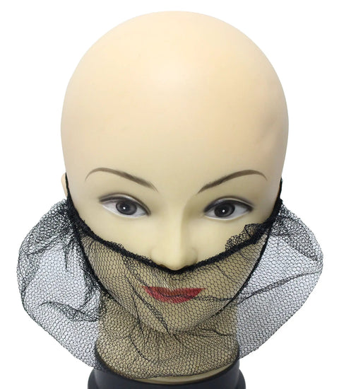 Disposable Nylon Honeycomb Beard Protector Nets Latex Free Black 100 Pack, Lightweight Breathable Beard Shield For Food Service, Restaurants, And Sanitation, Easy Slip-On For Quick, Hygienic Grooming