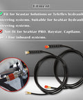 16 Foot Hydraulic Steering Hose Kit For Outboard Boats Compatible With Seastar Solutions And Teleflex Marine Pro Grade