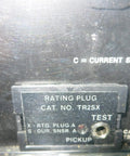 Type K Six Hundred Air Circuit Breaker With Rms Nine Microversa Tripping Unit For Four Eighty Vac Panels Plug And Play Setup detailed view of rating plug.