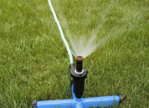 Effortless Above Ground All In One Sprinkler System For Lawn Kit Portable Yard Watering Solution No Digging Needed