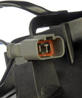 OEM Style Engine Cooling Fan Assembly Direct Plug In Design harness connection view for quick radiator cooling.