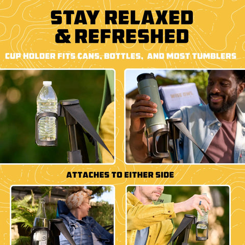 Cozy Hammock Chair For Adults That Feels Like A Chill Rocking Lounger with cup holder, ideal for outdoor relaxation.