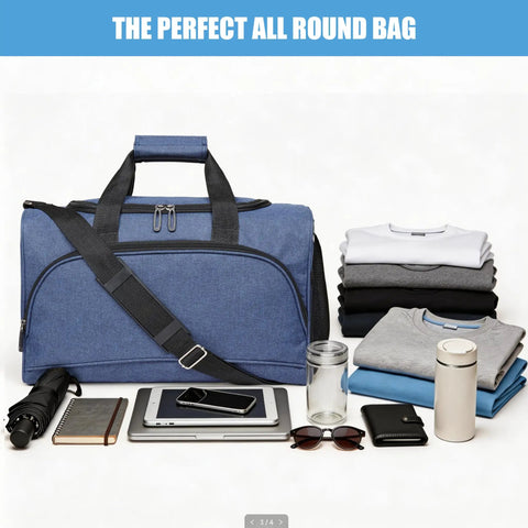 Two Pack 20L Underseat Carry On Bag For Airlines Flight Friendly Duffle With Multiple Pockets Adjustable Shoulder Strap