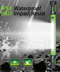 Magnetic 3000LM Rechargeable LED Work Light Bar With 5200mAh Battery under rain showcasing waterproof feature