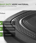 Close-up of a heavy-duty HDPE mobile umbrella base with textured surface, showcasing weatherproof and durable design.