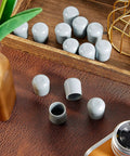 Heavy Duty Seven Eighths Inch Folding Chair Leg Caps Plastic End Caps in Gray Non Slip Floor Protectors for Hardwood Floors 300 Pcs Pack