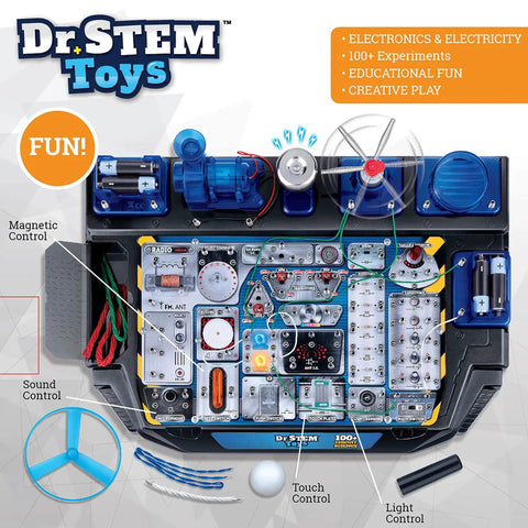 Circuit Science Kit For Kids With Over 100 Hands On Experiments, Lights, Sounds, And Action, Easy Circuit Creator
