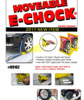 Movable Wheel Chock For E Track System, Heavy Duty Steel, Rust Resistant Powder Coat Finish, Quick Lock, Secure Trailers