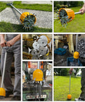 Long Reach Magnetic Pickup Tool With Quick Release 29 Inch Bulk Lifter for metal collecting on grass and industrial site.