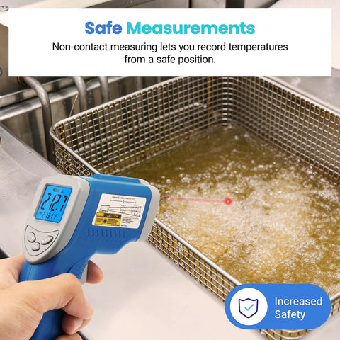 Infrared Thermometer Upgrade 774 Temp Gun For Cooking And Grillin Laser Surface Temp Tool reading fryer temperature