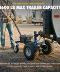 Heavy Duty Goodyear Electric Trailer Dolly 3600 Lbs Capacity With Powerful 24 Volt 800W Motorized Design, featuring 13" all-terrain wheels for easy maneuvering.