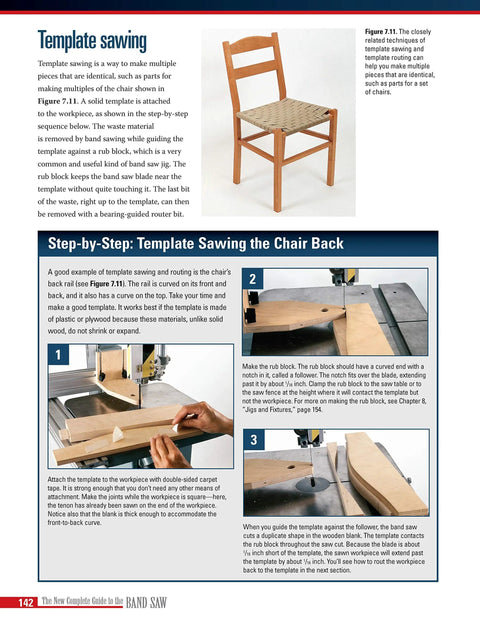 Template sawing tutorial for band saw setup from 'Master Your Band Saw Setup With This Straight Talk Woodworking Guide'