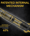 Close-up of the Half-Inch Drive Click Torque Wrench's patented internal mechanism and rotating handle design.