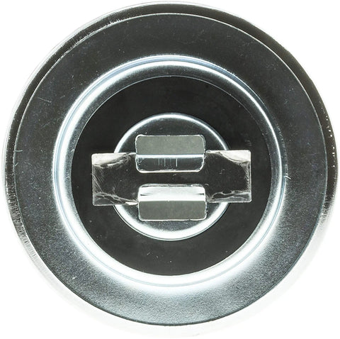 Engine Oil Breather Cap For Vehicle Specific Fit Easy To Install Replacement Part For Clean Engine Breathing And Solid PCV System Performance OEM Style Made In Mexico, chrome finish, front view