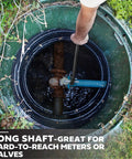 Built To Last 28 Inch Water Meter Key with Wide T Handle and U Shaped Head used to access underground valve