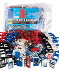 Over 500 Building Blocks With Windows Doors And Roof Pieces For Mega Modular House Builds Tight Fit Compatibility With Major Brands