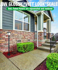 Top Tier Stone Sealer One Gallon Slick Wet Look Finish For Pavers Driveways Patios on renewed pavers and concrete steps.
