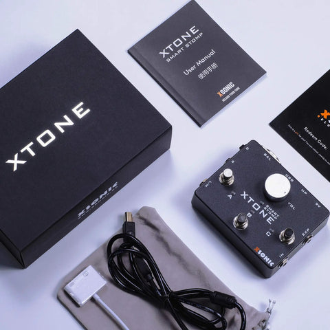 Xtone Ultra Low Latency Guitar Audio Interface with 192KHz Sampling Rate Box and Components