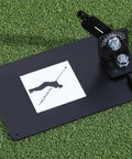 Swing Plate Training Bundle With Extension Pole For Golf Swing Plane Practice trainer on grass surface