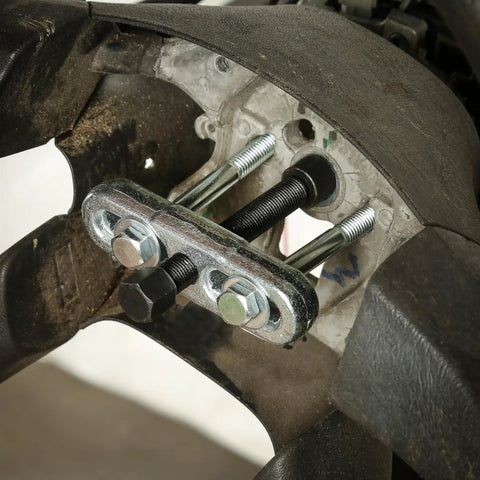Steering Wheel Puller Kit For Quick No Hassle Removal, Durable Steel Construction, Fits Most Makes And Models in use