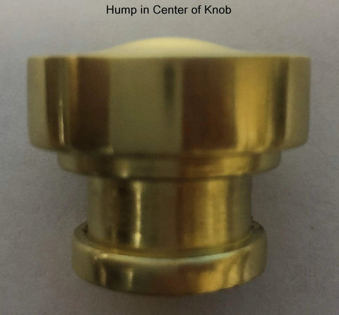 Close-up of 10 Pack Brushed Brass Round Cabinet Knob Set for DIY Friendly Upgrade, Contemporary Style with 1 Inch Projection