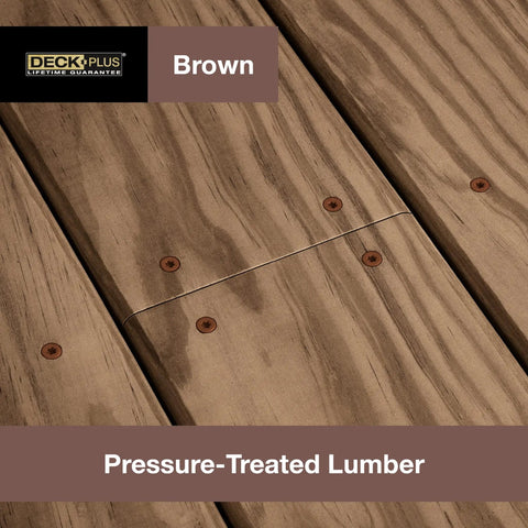 4 Inch Epoxy Coated Exterior Wood And Fence Screws With Self Drilling Point And Coarse Thread, Torx Star Drive used on decking