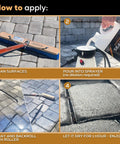 How to apply Five Gallon Clear Acrylic Paver Sealer Gives Concrete A Straight Up High Gloss Wet Look With Professional Grade Color Enhancing Formula That Dries Fast On Driveways Patios And Walkways For A Legit Pro Shine.