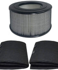 Replacement HEPA Filter And Two Wrapping Carbon Pre Filters Combo Pack For Honeywell 10500 EV10 17000 17005 Air Purifiers.