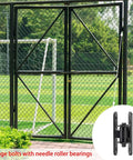 heavy-duty exterior door hinges on metal gate with sealed bearing bolt design for smooth and durable operation