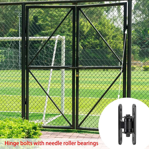heavy-duty exterior door hinges on metal gate with sealed bearing bolt design for smooth and durable operation