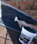 Applying chimney flashing sealer and roof sealant that keeps water out, flexible waterproof sealant for chimney and roof flashing