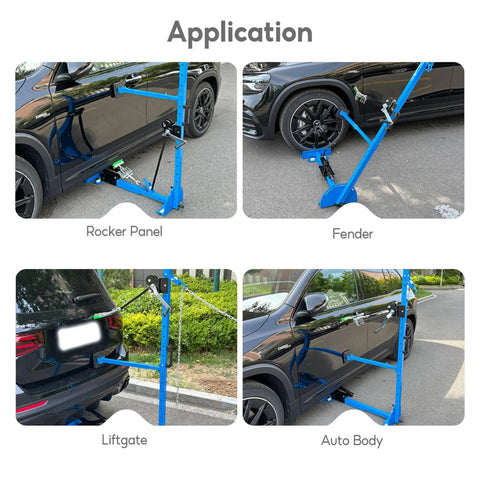 Heavy Duty 3 In 1 Auto Body Dent Repair Kit With 1320 Lbs Pulling Power For Fenders Doors And Rocker Panels application examples