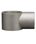 Heavy Duty Brushed Aluminum End Cross Brace Fitting Locks Down 1-1/2 Inch Legs And Nails 1-1/4 Inch Cross Braces side view