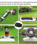 9-Piece Garden Hose Repair Kit For One Half Inch Hoses With Three Quarter Inch Male And Female End Connectors