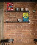 Rusted Tin Metal Wall Plaque For Garage Shack Or Man Cave Workbench Vibes Do You Own A Rusty Tool above kitchen shelf decor