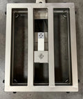 Heavy Duty Floor Scale With 18 Inch Platform And 300 Pound Capacity Washdown Waterproof Build For Shop Crews showing stainless steel base with a low-profile design.
