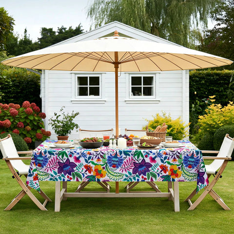 Outdoor Tablecloth With Umbrella Hole And Zipper Paisley Print Waterproof Patio Cover For Spring And Summer Stain Resistant And Wrinkle Free 60 By 84 Inch Rectangle Tablecloth For Picnics Backyards And Al Fresco Dining Must Have on patio table under umbrella