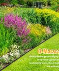 Heavy Duty 33 Foot Landscape Edging No Dig Plastic Garden Border Two Inch Tall Strong Border With 30 Anchoring Spikes
